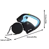 Double-Ended Retractable Leash, Suitable For Two Dogs, 360&deg; Anti-Entanglement Rotating Belt, 3M Retractable Belt, With Lighting Function, Double-Ended Pet Leash, Comfortable Grip, Convenient Dog Walking