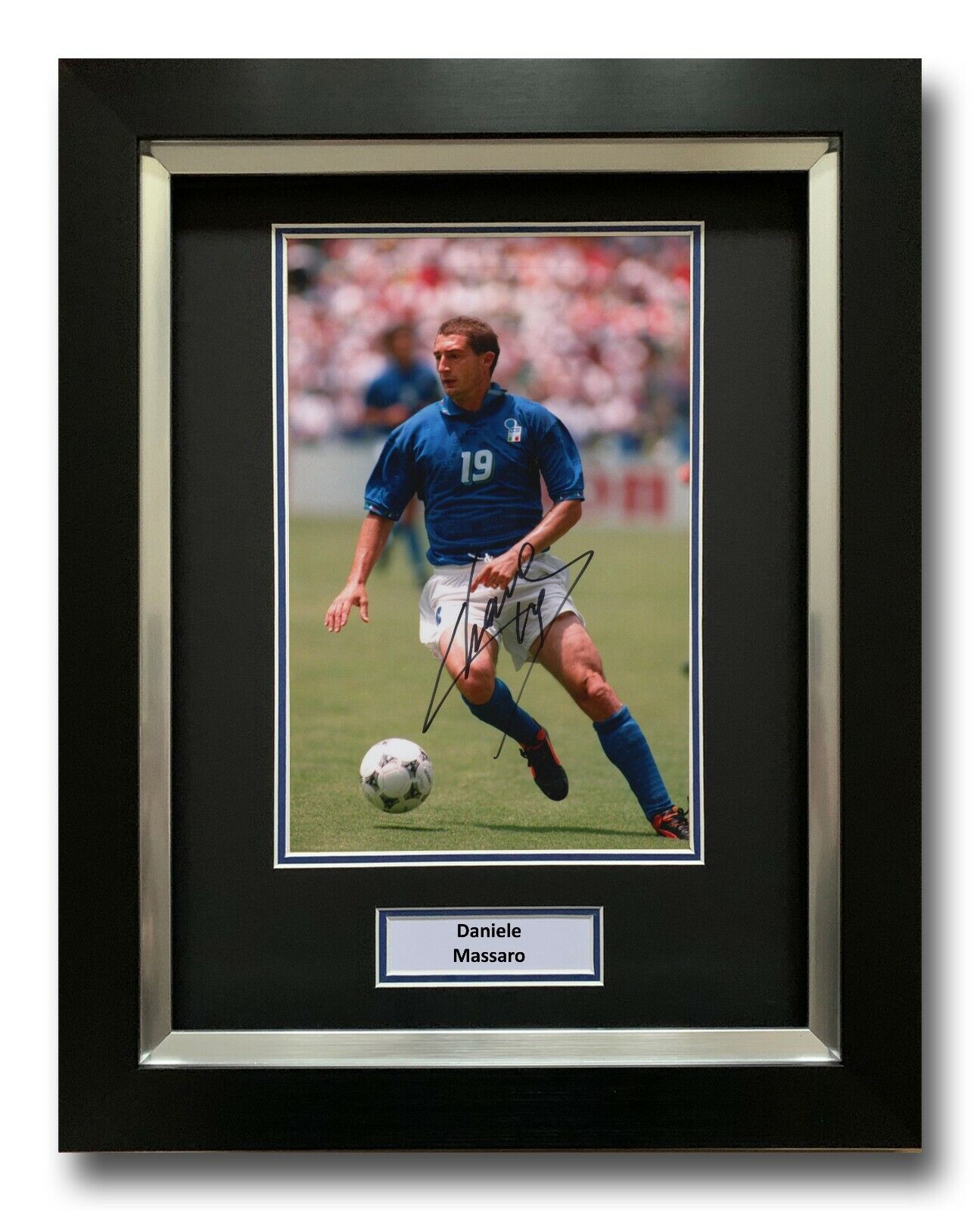 DANIELE MASSARO HAND SIGNED FRAMED Photo Poster painting DISPLAY - ITALY AUTOGRAPH.