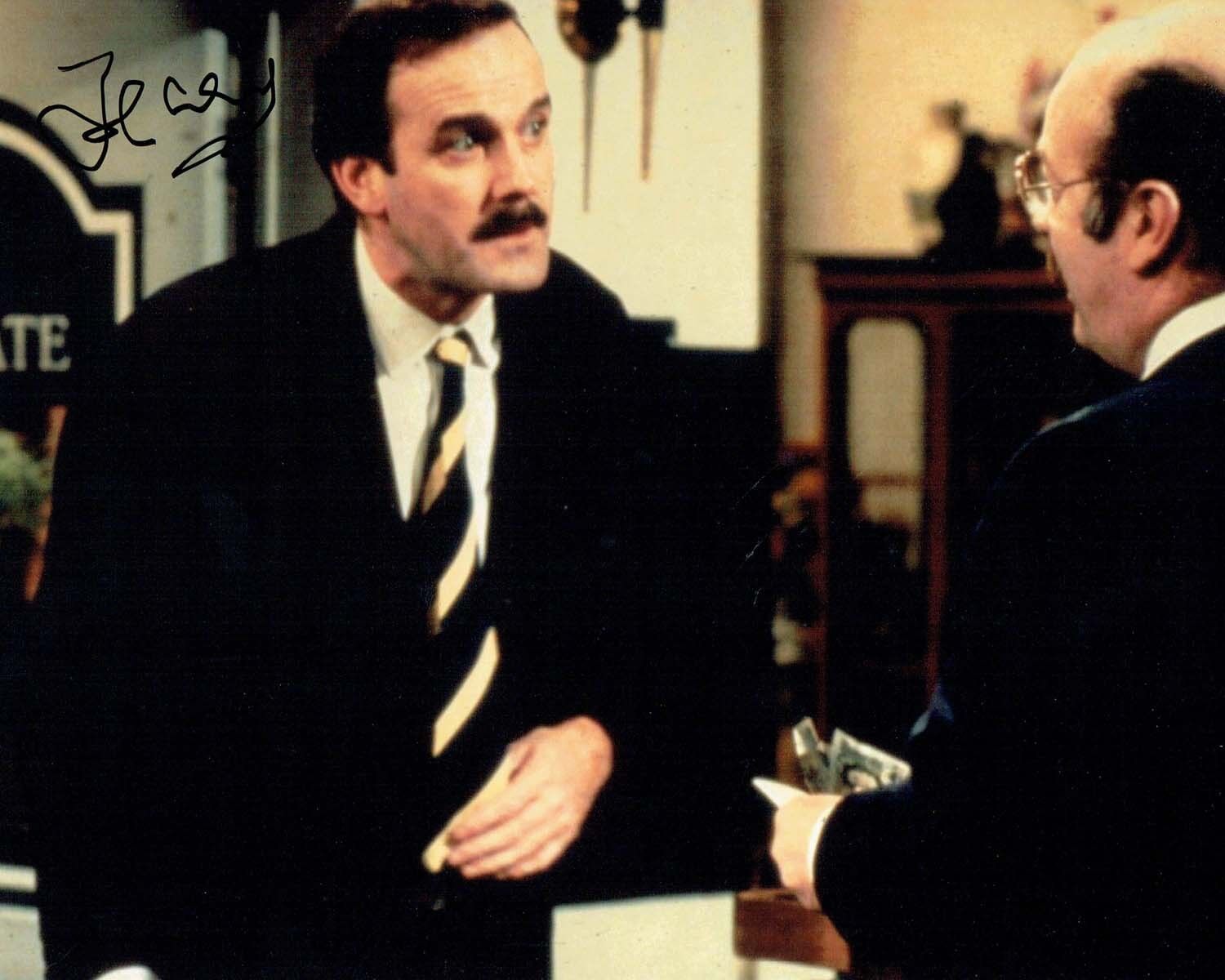 John CLEESE SIGNED Autograph 10x8 Photo Poster painting 2 AFTAL COA Basil Fawlty Towers