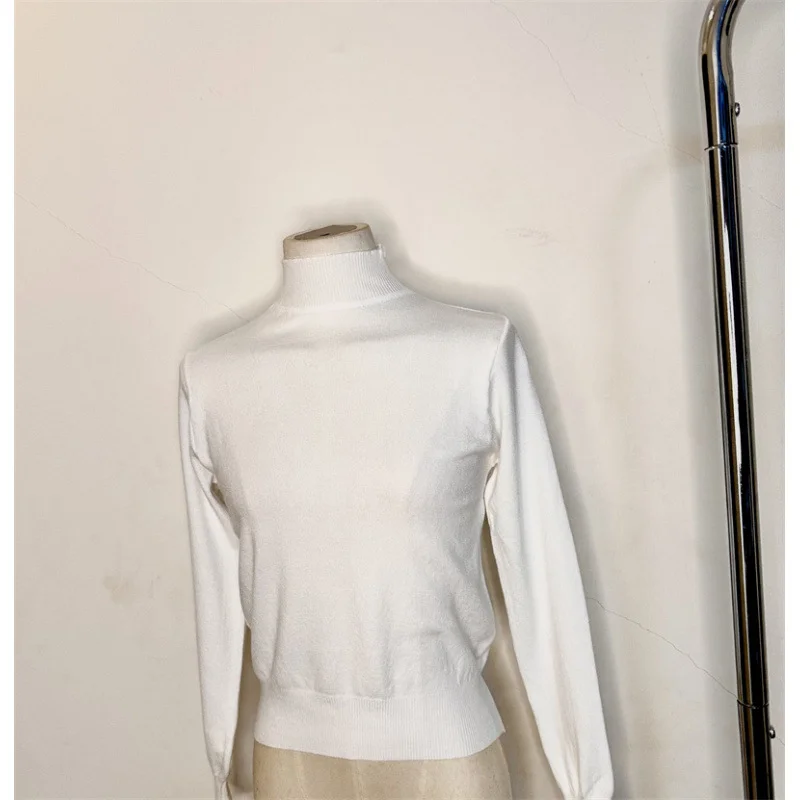 Brownm Brownm Collar Knitted Women's New Loose Thick Thick Long Sleeves In The Autumn And Winter 2025 Knitting Top