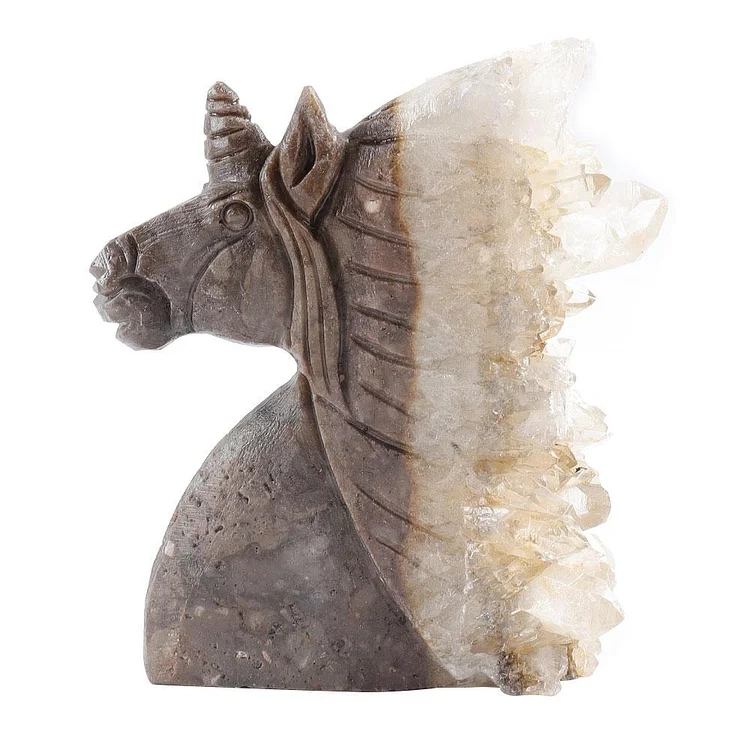 Crystal Cluster Carving Unicorn Free Form Animal Bulk