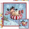 Diamond Painting -DIY Full Square Drill Snowman(35x35cm)