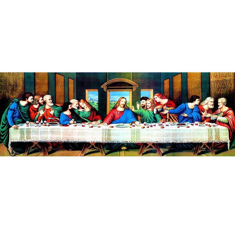 The Last Supper Home Drill Diamond Painting 80X30CM(Canvas) gbfke