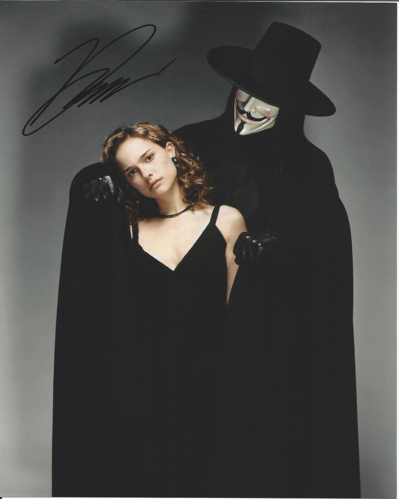 V FOR VENDETTA CREATOR DAVID LLOYD SIGNED 8X10 Photo Poster painting W/COA ARTIST ALAN MOORE C