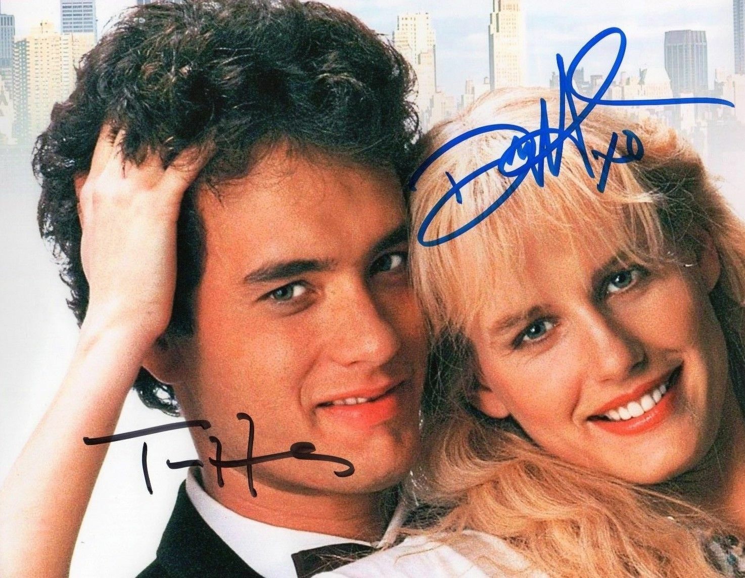 SPLASH - TOM HANKS & DARYL HANNAH AUTOGRAPHED SIGNED A4 PP POSTER Photo Poster painting PRINT 1