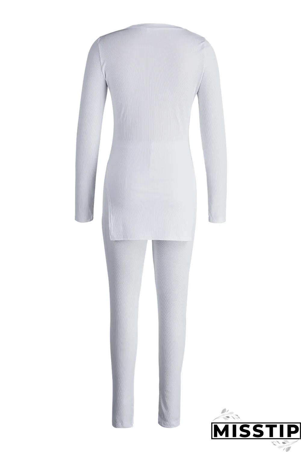 Green Casual Print Patchwork O Neck Long Sleeve Two Pieces