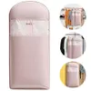 [US Local Warehouse] Space Saving Hanging Garment Bag w/ Self Compression Zipper Storage Bag(Pink L)