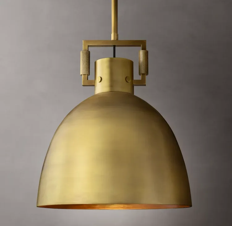 Machinist Metal Glass Shade Pendant Lamp Vjlight