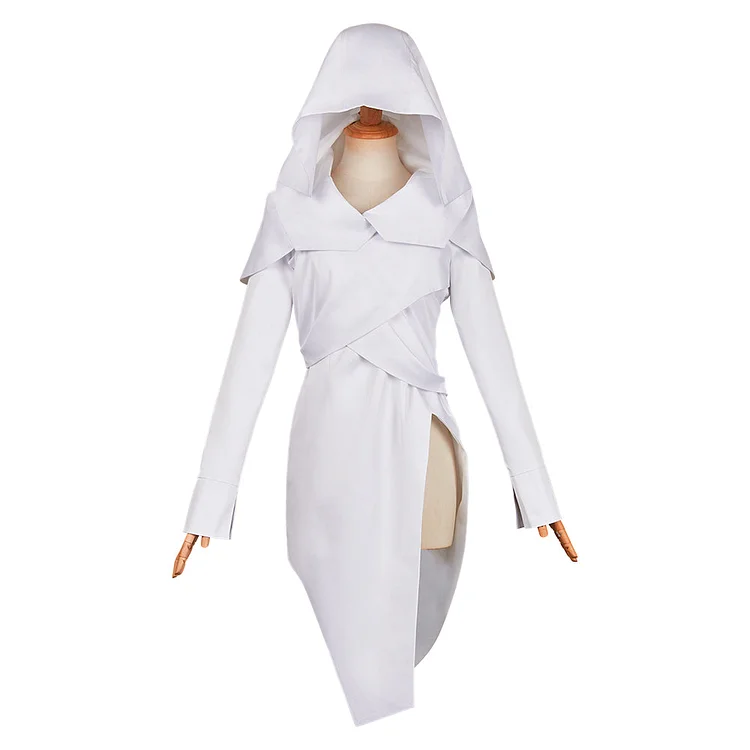 Arcane: League Of Legends 2 (2024) Mel White Hooded Dress Outfits Cosplay Costume