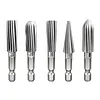 5Pcs Hex Shank Metal Grinding Drill Bits Reusable High Speed Steel Rotary Files Multi-Purpose High Speed Steel Multi-Material Carving Tool for Soft Metal Stone Carving