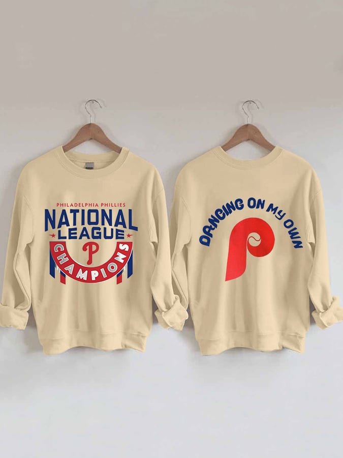 Women's "Dancing On My Own" Reversible Print Crew Neck Sweatshirt