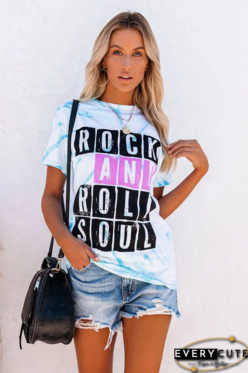 ROCK AND ROLL SOUL Tie-dye Tee