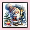 Christmas Gnome Candles-11CT Stamped Cross Stitch 40*40cm/15.75*15.75in