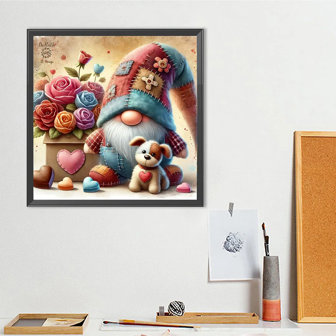 Fabric Goblin Full DIY 5D Round Drill Diamond Art Kits 15.75 X15.75 in Diamond Dots Paintings Picture Arts Craft for Adults/Beginners Gift Idea Home Decor