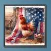 Diamond Painting-DIY Full Round Drill Independence Day Hen