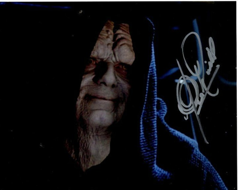 Clive revill signed autograph star wars emperor palpatine Photo Poster painting