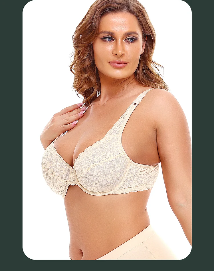 Plus Size Sexy Lace Bra