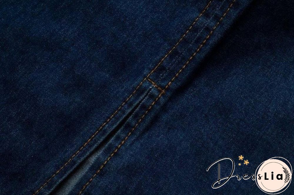 Women Denim Dress Winter Office Slim Big Size Jeans Mid-Cuff Dress Cowboy Dress With Belt For Women Jeans Dress Plus Size