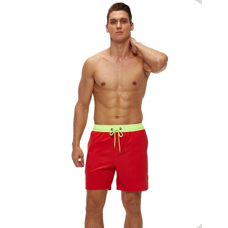 Aonga Polyester Men's Swim Trunks Quick Dry Beach Shorts With Zipper Pockets And Mesh Lining Cloth Accessories aonga