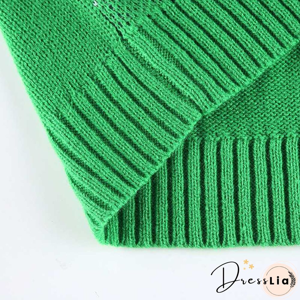 Checkered Cropped Knitted Tank Argyle Sleeveless Jumper