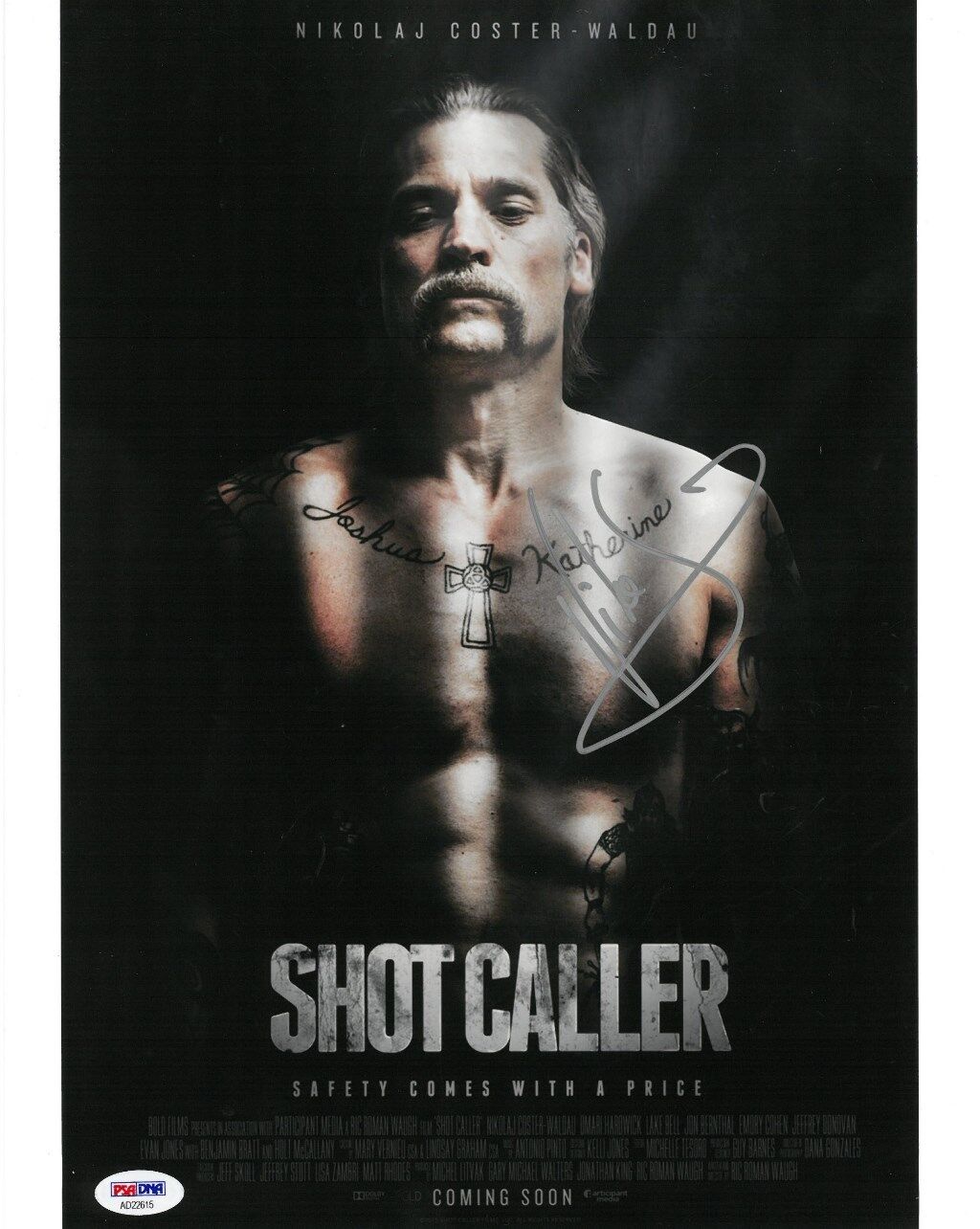 Nikolaj Coster-Waldau Signed Shot Caller Autographed 11x14 Photo Poster painting PSA/DNA#AD22615