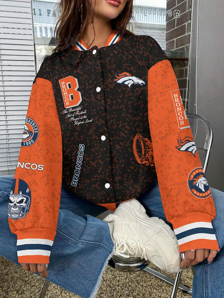 Denver Broncos National Football League 2024 Make Your Mark Unisex Varsity Jacket