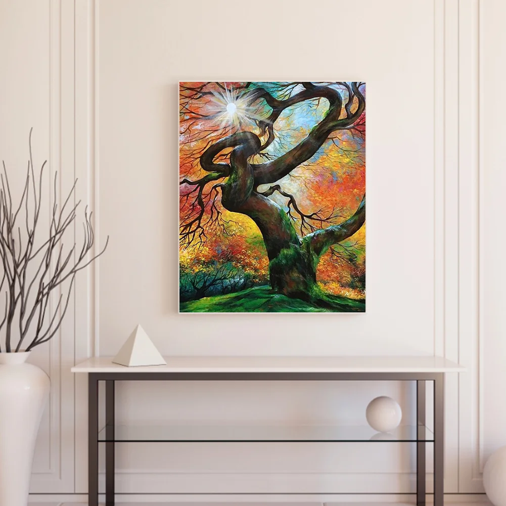 DIY Paint By Number 40*50cm - Big Tree In The Forest