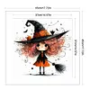 Witch-11CT Stamped Cross Stitch 45*45cm/17.72*17.72in