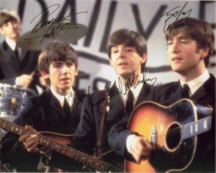 REPRINT - BEATLES Paul Mccartney - Lennon Signed 8 x 10 Glossy Photo Poster painting Poster RP