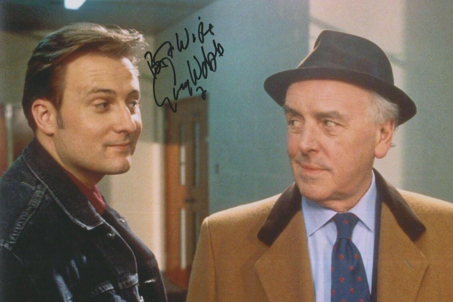 Gary Webster **HAND SIGNED** 8x12 Photo Poster painting ~ Minder ~ AUTOGRAPHED