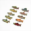 Creative Outdoor Fish Enamel Brooch, Cartoon Metal Badge