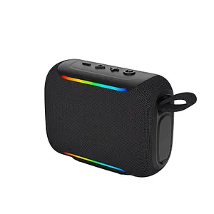 Mini portable Bluetooth speaker with RGB lights