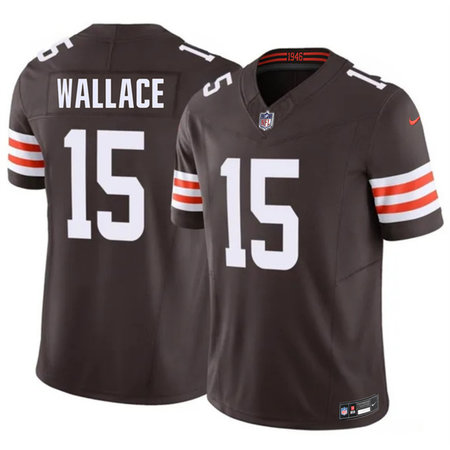 Youth Cleveland Browns #15 Tylan Wallace Brown 2026 F.U.S.E. Vapor Limited Stitched Football Jersey