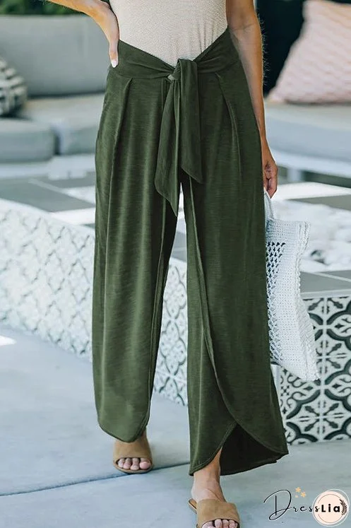 Meridress Tie Knot Waist Wide Leg Pants