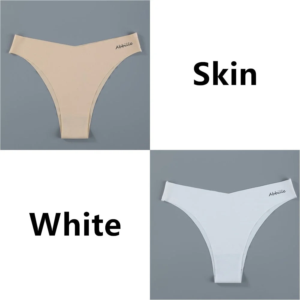 Seamless Women Pantys Girls Thongs Low Waisted Soft Woman Panties Briefs Fashion Solid Colors M-XL Sexy Underpants For Women New