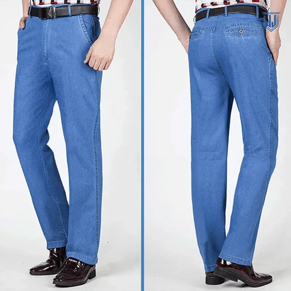 JettJeans3 &ndash; Men's High Waist Straight Fit Stretch Jeans