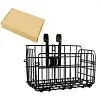 Bike Front Rear Basket Fold-Up Bicycle Cargo Rack Metal Wire Ebike Travel Basket