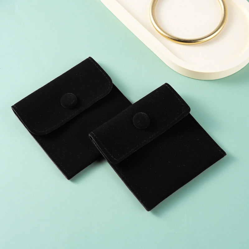 Minimalist Solid Color Flannel Jewelry Packaging Bags
