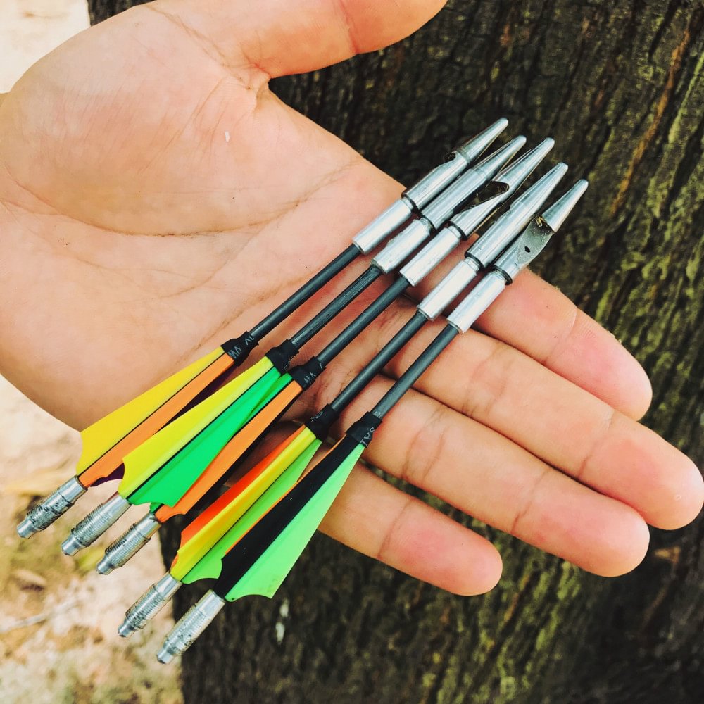 Snipersling new generation carbon fiber slingshot darts with safe blunt
