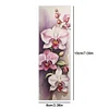 Watercolor Phalaenopsis-11CT Stamped Cross Stitch Bookmark 18*6cm(Double Sided)