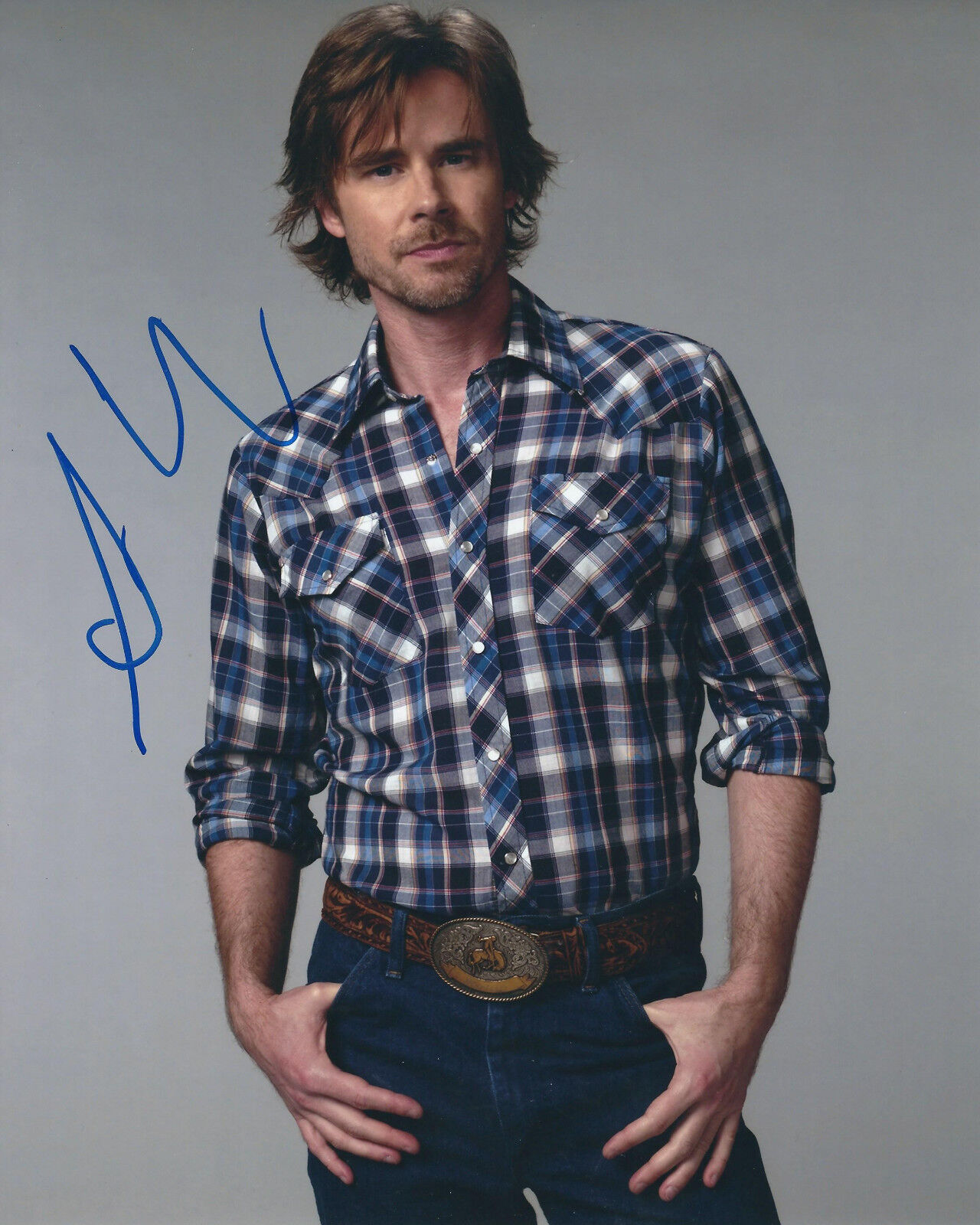 SAM TRAMMELL TRUE BLOOD AUTOGRAPHED Photo Poster painting SIGNED 8X10 #2 SAM MERLOTTE