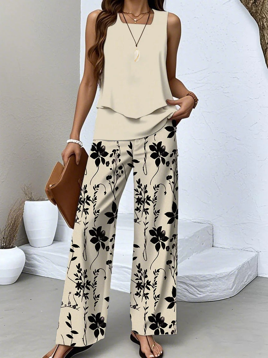 Women Long Sleeve V-neck Graphic Floral Printed Top