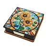 Sunflower Leather Diamond Painting Notecard Box Contains 150 Sheets of Paper