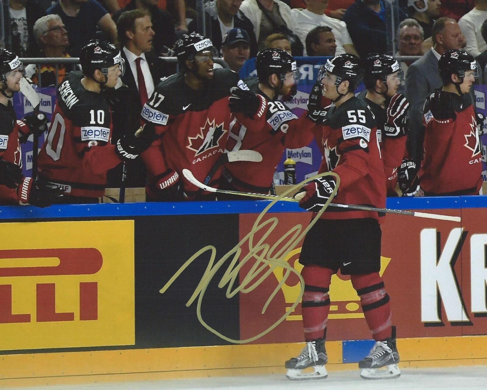 Mark Scheifele Signed 8x10 Photo Poster painting Team Canada World Championships Autographed COA