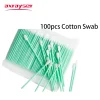 100pcs Industry Cotton Swab Cleaning Tools Anti-static Dust Off Nonwoven Fiber Laser Tools for Lens Protective Window