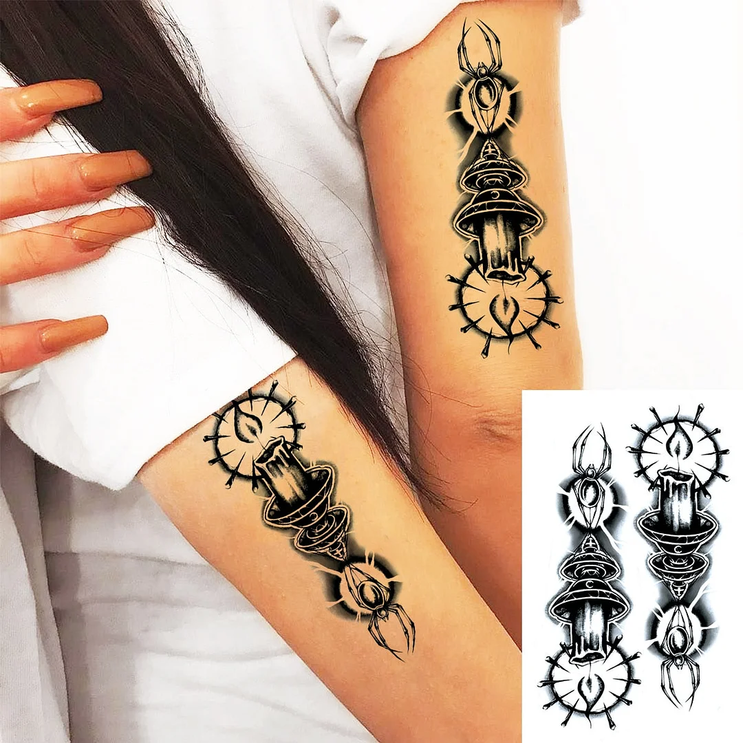 Realistic Tiger Wrist Temporary Tattoos For Women Adult Scorpion Butterfly Bird Fake Tattoo Sticker Fashion Water Transfer Tatoo