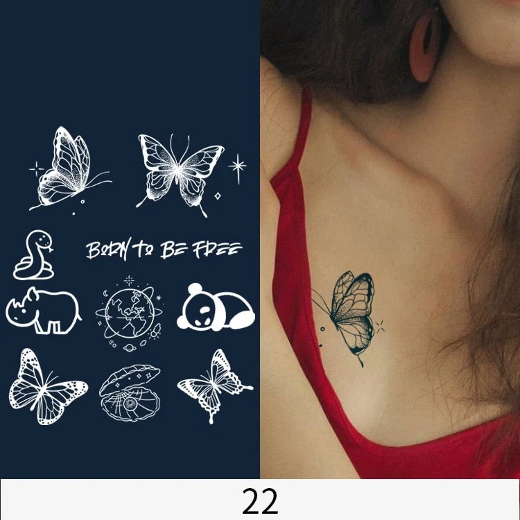 Basketball Anime Flower Butterfly Text Art Festival Cute Cool Waterproof Full Body Arm Men and Women Natural Temporary Tattoos
