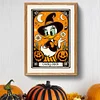 40x60cm halloween canard 5d bricolage plein exercice rond diamant peinture kit décoration intérieure