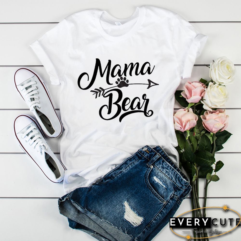 Women Mama Mom Dinosaur Print Mother Clothing Tees Tops Graphic Female Ladies Womens Lady T-Shirt Tumblr T Shirt T-Shirts