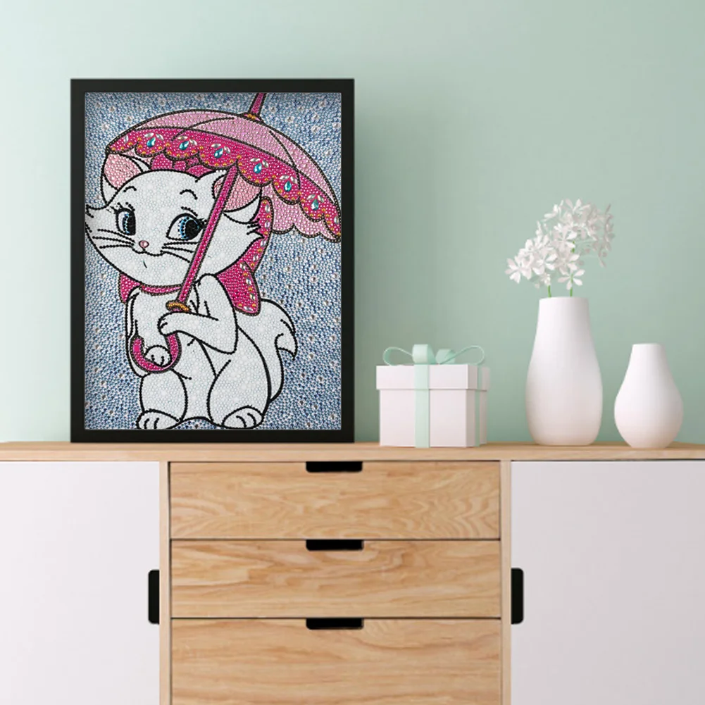 Diamond Painting - Full Crystal Rhinestone - Marie Cat(30*40cm)